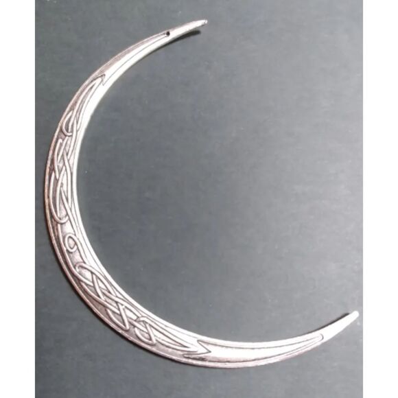 Brand new Ancient Celtic Knot Moon Hair Stick – Silver Tone beautiful scrollwork - Picture 1 of 2